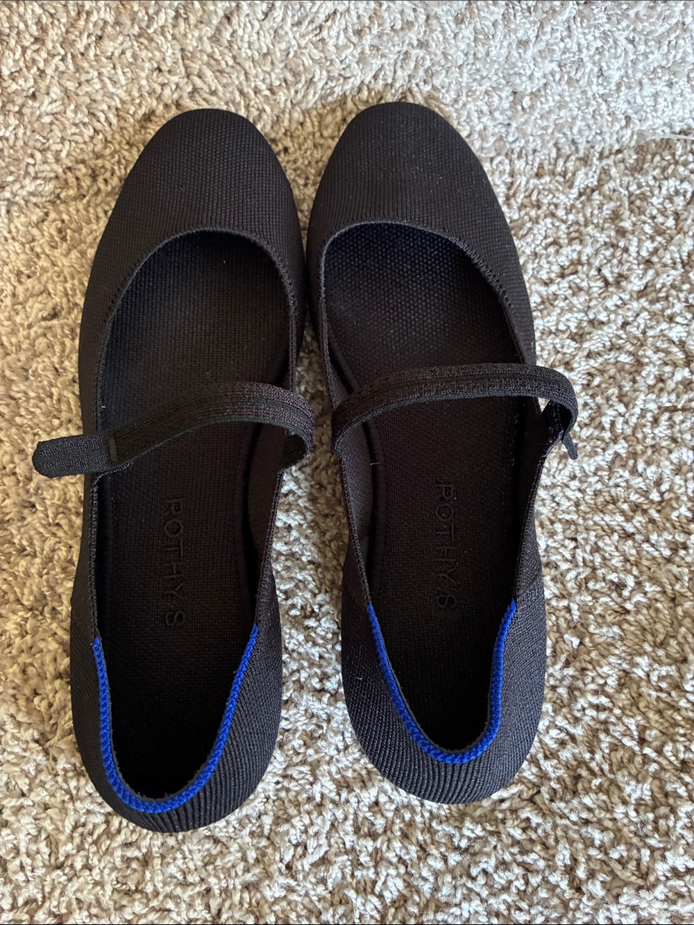 Rothy's Brand New- Black Mary Jane Knit Flats - Picture 4 of 12